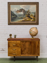 Load image into Gallery viewer, Golden Path to Alpine Stillness Framed Oil Landscape

