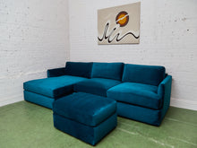 Load image into Gallery viewer, Michonne with Cuddle Chaise and Ottoman in Royale Peacock
