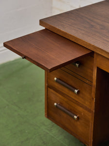 1960’s Walnut executive desk with for Formica Top