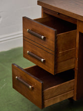 Load image into Gallery viewer, 1960’s Walnut executive desk with for Formica Top
