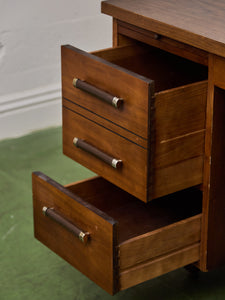 1960’s Walnut executive desk with for Formica Top