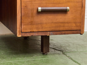1960’s Walnut executive desk with for Formica Top