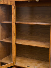 Load image into Gallery viewer, Large Walnut 1970s China Hutch
