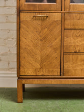 Load image into Gallery viewer, Large Walnut 1970s China Hutch
