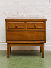 Load image into Gallery viewer, Vintage Double Drawer Mid Century Nightstand
