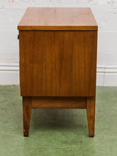 Load image into Gallery viewer, Vintage Double Drawer Mid Century Nightstand

