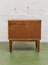 Load image into Gallery viewer, Vintage Double Drawer Mid Century Nightstand
