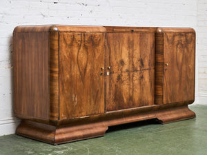 Antique French Walnut Burl Sideboard
