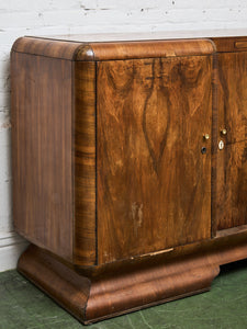 Antique French Walnut Burl Sideboard