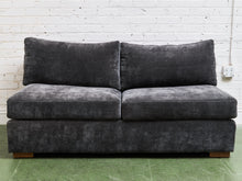 Load image into Gallery viewer, Armless Grey Loveseat

