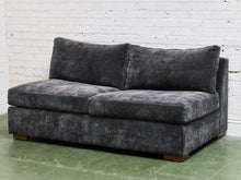 Load image into Gallery viewer, Armless Grey Loveseat
