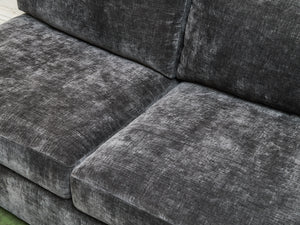 Armless Grey Loveseat