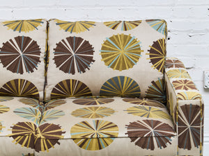 Retro Vintage Pinwheel Sofa