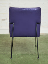 Load image into Gallery viewer, Purple Leather Chair by Milo Baughman for Pacific Iron

