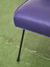 Load image into Gallery viewer, Purple Leather Chair by Milo Baughman for Pacific Iron
