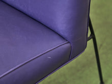 Load image into Gallery viewer, Purple Leather Chair by Milo Baughman for Pacific Iron
