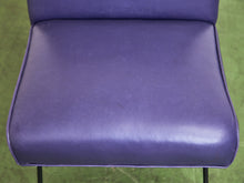 Load image into Gallery viewer, Purple Leather Chair by Milo Baughman for Pacific Iron
