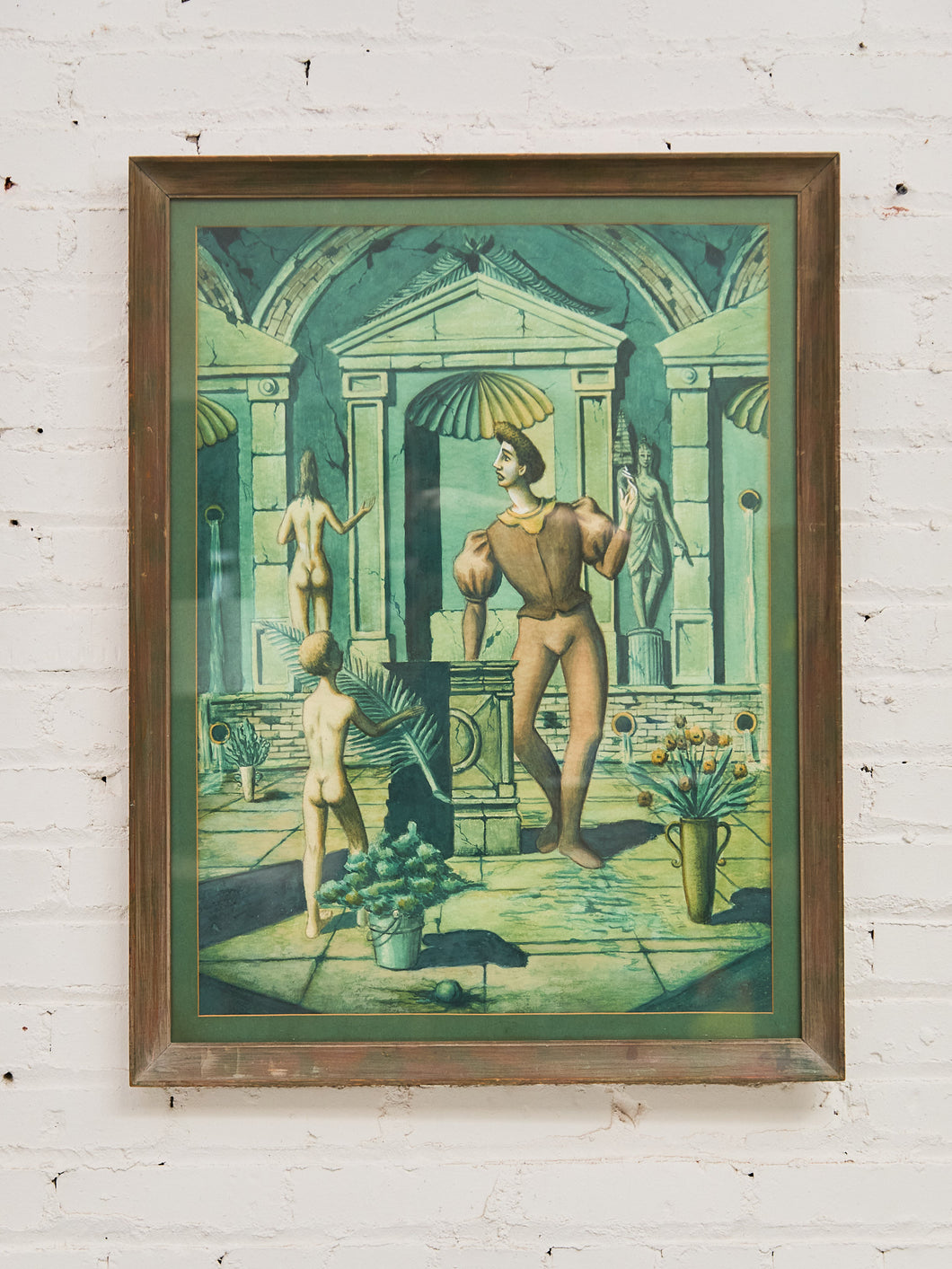 Surreal Art in Green Deco European