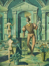 Load image into Gallery viewer, Surreal Art in Green Deco European
