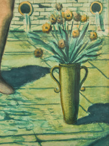 Surreal Art in Green Deco European