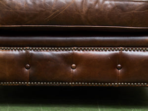 Leather Large Vintage Chesterfield Club Chair