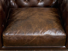 Load image into Gallery viewer, Leather Large Vintage Chesterfield Club Chair
