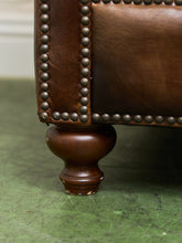 Load image into Gallery viewer, Leather Large Vintage Chesterfield Club Chair
