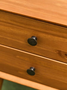 Pair of Lightwood Double Drawer Nightstands