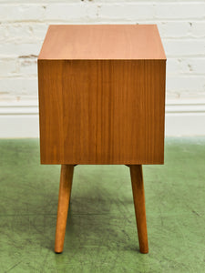 Pair of Lightwood Double Drawer Nightstands