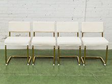 Load image into Gallery viewer, Corduroy Cream, Cantilever Chair
