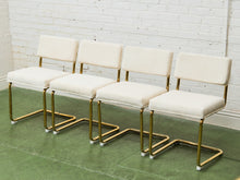 Load image into Gallery viewer, Corduroy Cream, Cantilever Chair
