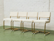 Load image into Gallery viewer, Corduroy Cream, Cantilever Chair
