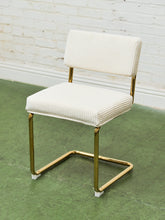 Load image into Gallery viewer, Corduroy Cream, Cantilever Chair
