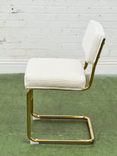Load image into Gallery viewer, Corduroy Cream, Cantilever Chair
