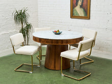 Load image into Gallery viewer, Corduroy Cream, Cantilever Chair
