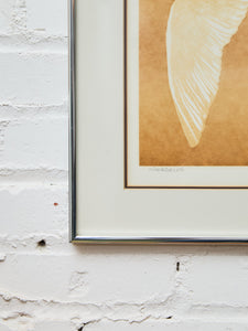 Signed Coastal Bird Serigraph – Mid-Century Modern Framed