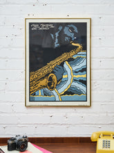 Load image into Gallery viewer, Mario Uribe Jazz Poster – 1981 New Orleans Exhibition (Colbert Gallery, Framed)
