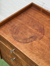 Load image into Gallery viewer, Sliding Door Walnut credenza with File Cabinet
