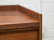 Load image into Gallery viewer, Sliding Door Walnut credenza with File Cabinet

