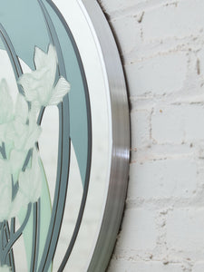 Postmodern Flower Circle Mirror