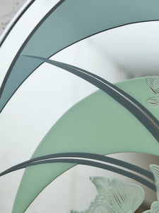 Postmodern Flower Circle Mirror