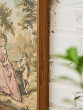 Load image into Gallery viewer, French Courtship Vintage Needlepoint Tapestry
