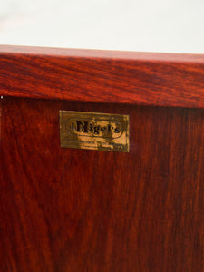 Asian Antique Solid Rosewood Credenza with Brass Hardware