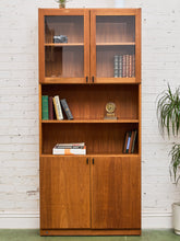 Load image into Gallery viewer, Teak Vintage Shelf with Glass Doors
