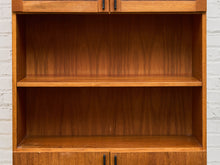 Load image into Gallery viewer, Teak Vintage Shelf with Glass Doors
