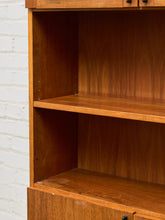 Load image into Gallery viewer, Teak Vintage Shelf with Glass Doors
