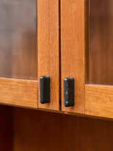 Load image into Gallery viewer, Teak Vintage Shelf with Glass Doors
