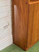 Load image into Gallery viewer, Teak Vintage Shelf with Glass Doors
