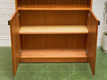 Load image into Gallery viewer, Teak Vintage Shelf with Glass Doors
