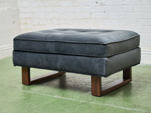 Load image into Gallery viewer, Blue Ottoman
